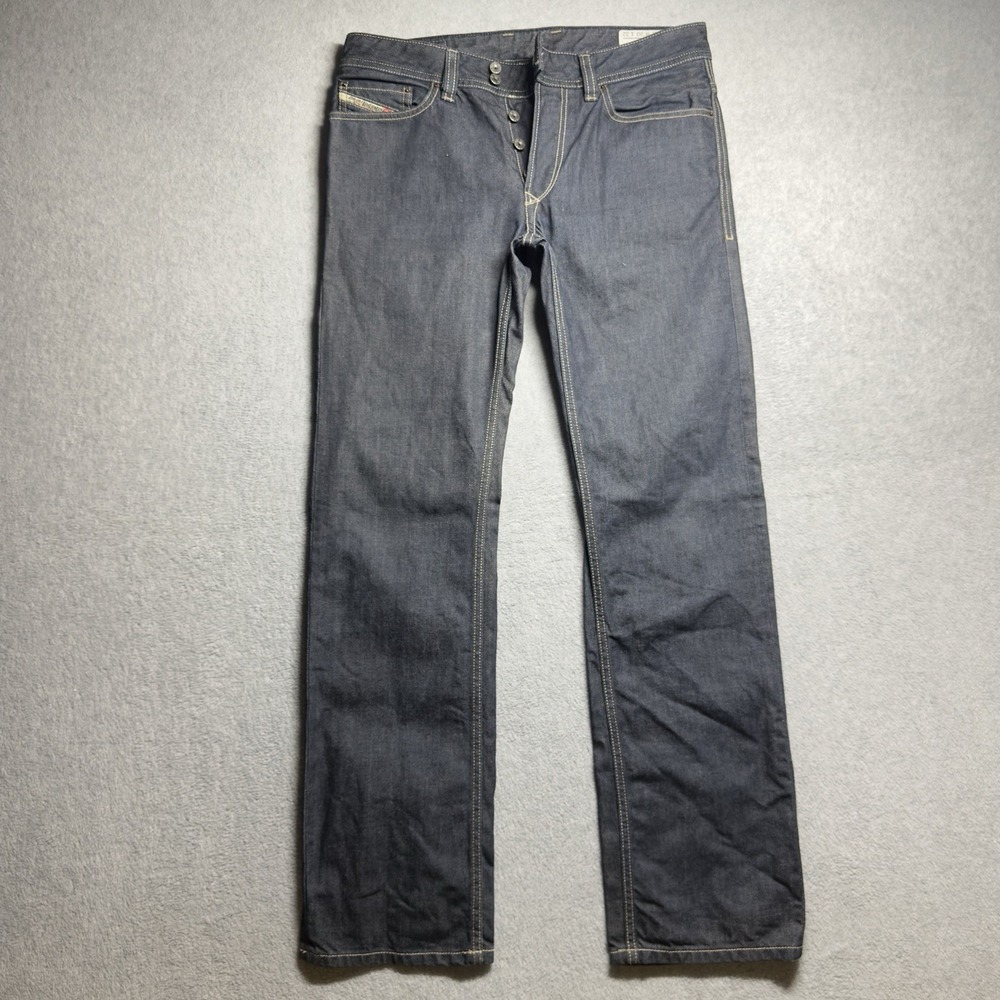 Diesel VIKER R BOX Jeans Mens 30x32 Blue Straight Leg Dark Wash Crisp 0088Z NWOT
